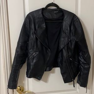 Faux leather jacket